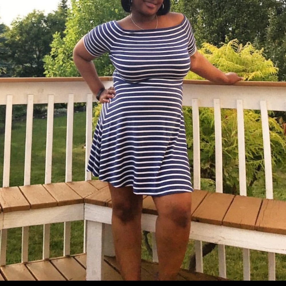 White House Black Market Stripped Summer Dress